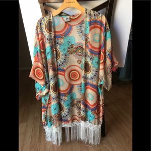 Jonathan Martin Plus Size Mojave Pattern Cover Up